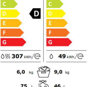 AEG LWR75965O Πλυντήριο Στεγνωτήριο Ρούχων 9kg / 6kg Ατμού 1600 Στροφές - Image 4