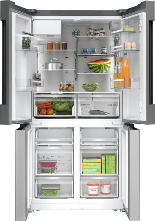 Bosch KFD96APEA Ψυγείο Ντουλάπα 574lt Full No Frost Υ183xΠ90.5xΒ73cm Inox - Image 2