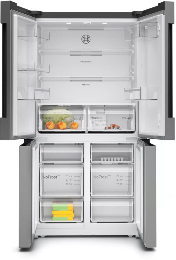 Bosch KFN96VPEA Ψυγείο Ντουλάπα 605lt No Frost Υ183xΠ91xΒ73.1cm Inox - Image 2