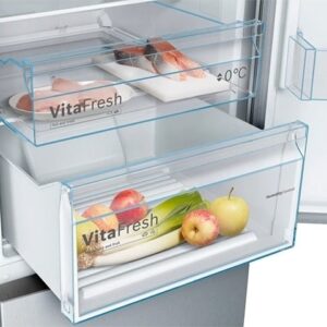 Bosch KGN36MLEB Ψυγειοκαταψύκτης 326lt No Frost Υ186xΠ60xΒ66cm Inox - Image 2