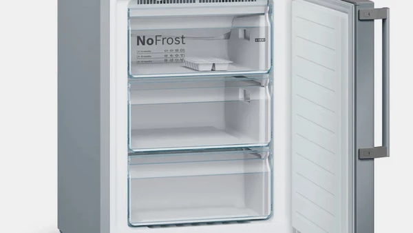 Bosch KGN397IEQ Ψυγειοκαταψύκτης 368lt Full No Frost Υ203xΠ60xΒ66cm Inox: Ψυγείο Full No Frost