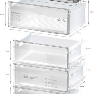 Bosch KGN492LDF Ψυγειοκαταψύκτης 440lt Full No Frost Υ203xΠ70xΒ66.7cm Inox - Image 2