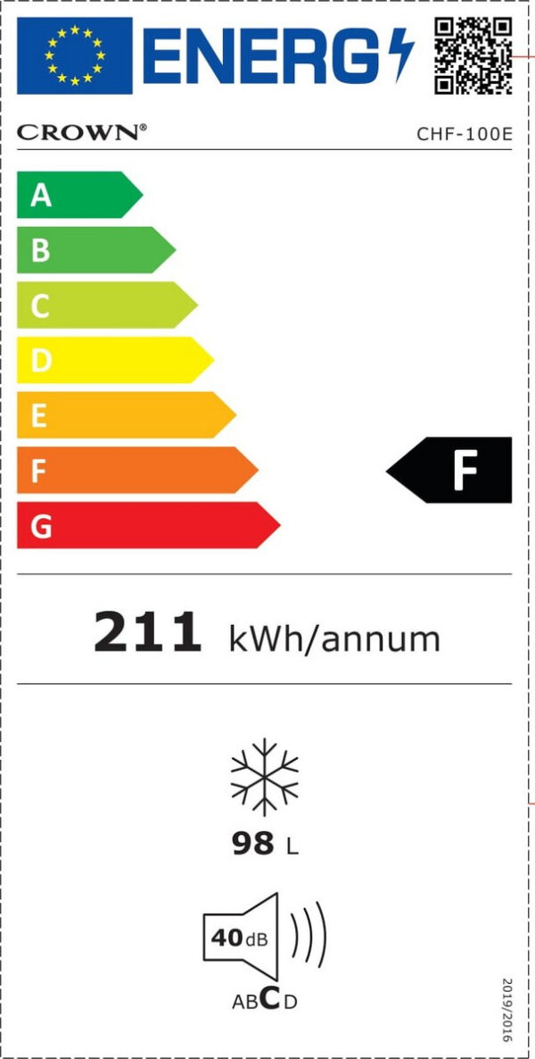 Crown CHF-100E Καταψύκτης Μπαούλο 98lt - Image 3