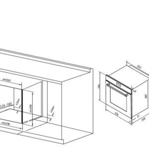 Davoline BWO 7210 Εντοιχιζόμενος Φούρνος 72lt - Image 4