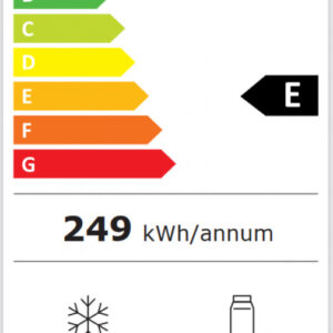 Davoline CBNF 357 Ψυγειοκαταψύκτης 323lt Full No Frost Υ185xΠ60xΒ98.5cm Μαύρος - Image 2