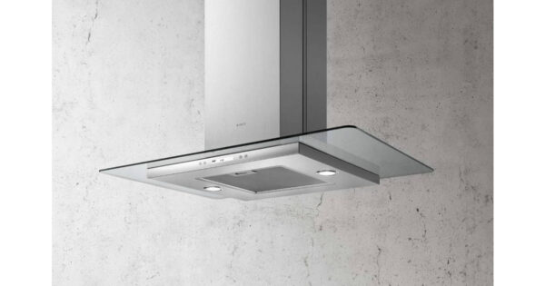 Elica Flat Glass Plus IX/A/90 Απορροφητήρας Καμινάδα-Τζάκι 90cm Inox