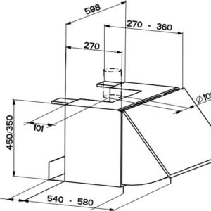 Faber 106/45 Plus Πτυσσόμενος Απορροφητήρας 60cm Καφέ - Image 7