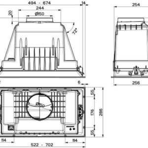 Faber Inka Plus HC X A52 Μηχανισμός Απορρόφησης 52cm Inox - Image 3