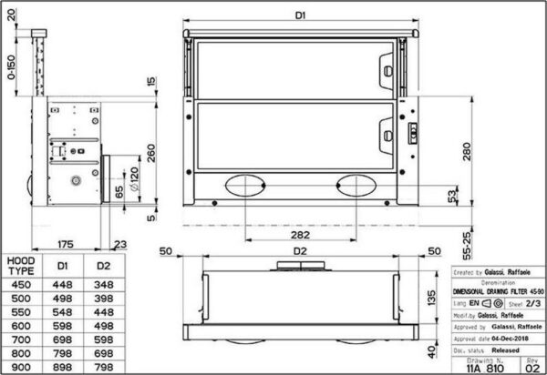 Faber Telescopic T3100 Συρόμενος Απορροφητήρας 60cm Inox - Image 3