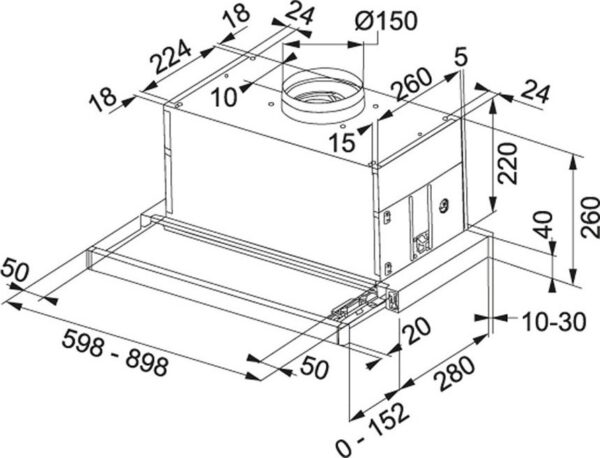 Franke Dynamic Συρόμενος Απορροφητήρας 90cm Inox - Image 2