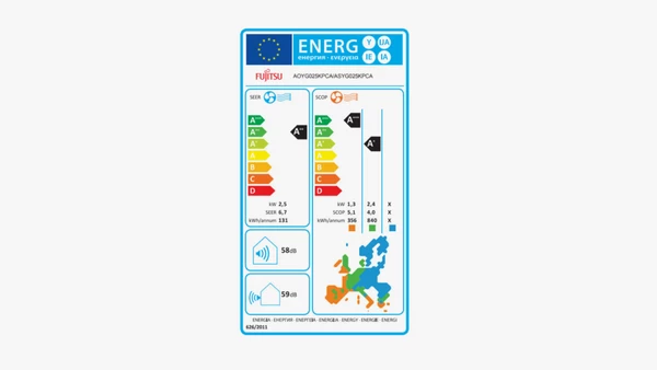 Fujitsu Ecolandia ASYG035KPCA/AOYG035KPCA Κλιματιστικό Inverter 12000 BTU A++/A+++ με Wi-Fi: Λειτουργία inverter