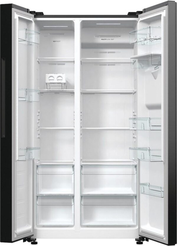 Gorenje NRR9185EABXLWD Ψυγείο Ντουλάπα 547lt No Frost Υ178.6cmxΠ91.5cmxΒ67cm Μαύρο - Image 3