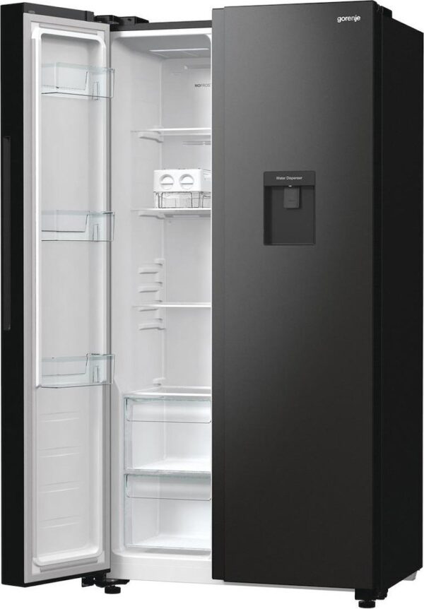 Gorenje NRR9185EABXLWD Ψυγείο Ντουλάπα 547lt No Frost Υ178.6cmxΠ91.5cmxΒ67cm Μαύρο - Image 2