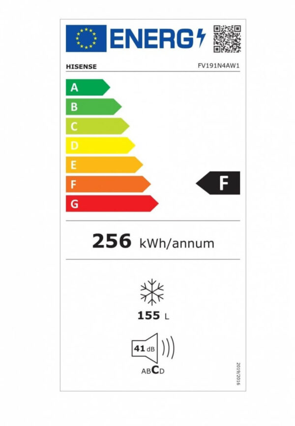 Hisense FV191N4AW1 Όρθιος Καταψύκτης 155lt No Frost - Image 3