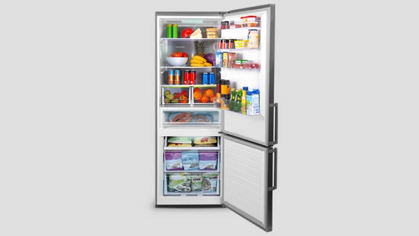 Inventor PS18870Linum Ψυγειοκαταψύκτης 435lt Full No Frost Υ188xΠ70xΒ66.6cm Inox: Διπλός έλεγχος θερμοκρασίας