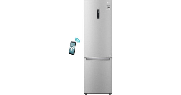 LG GBB72MBUBN Ψυγειοκαταψύκτης 384lt Full No Frost Υ203xΠ59.5xΒ67.5cm Inox