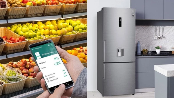 LG GBF567PZCMB Ψυγειοκαταψύκτης 461lt Full No Frost Υ185xΠ70.5xΒ74cm Inox: Τα ρυθμίζεις όλα από μακριά