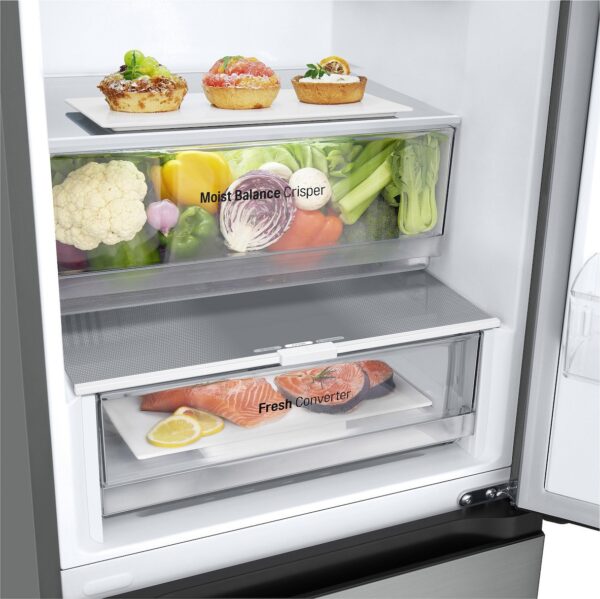 LG GBV3100DPY Ψυγειοκαταψύκτης 344lt No Frost Υ186xΠ59.5xΒ68.2cm Inox - Image 5