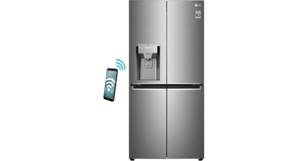 LG GML844PZ6F Ψυγείο Ντουλάπα 506lt Full No Frost Υ189xΠ89xΒ77cm Inox