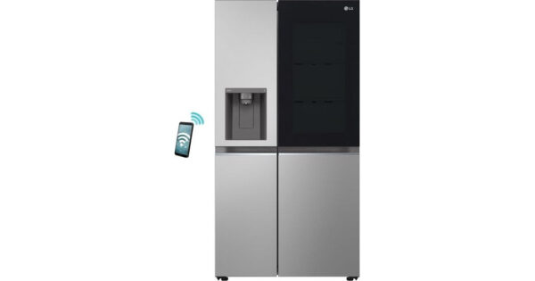 LG GSGV80PYLL Ψυγείο Ντουλάπα 635lt Full No Frost Υ179xΠ73.5xΒ91.3cm Inox