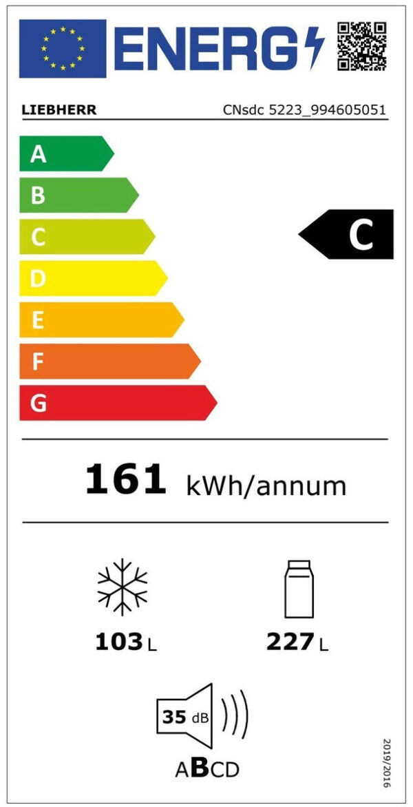 Liebherr CNsdc 5223 Plus Ψυγειοκαταψύκτης 433lt Full No Frost Υ185.5xΠ60xΒ67.5cm Inox - Image 6