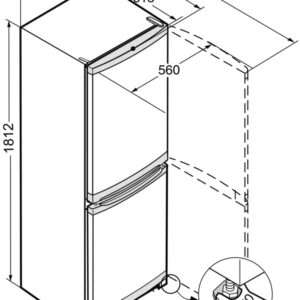 Liebherr CUef 331-21 Ψυγειοκαταψύκτης 296lt Υ181.2xΠ55xΒ63cm Inox - Image 4