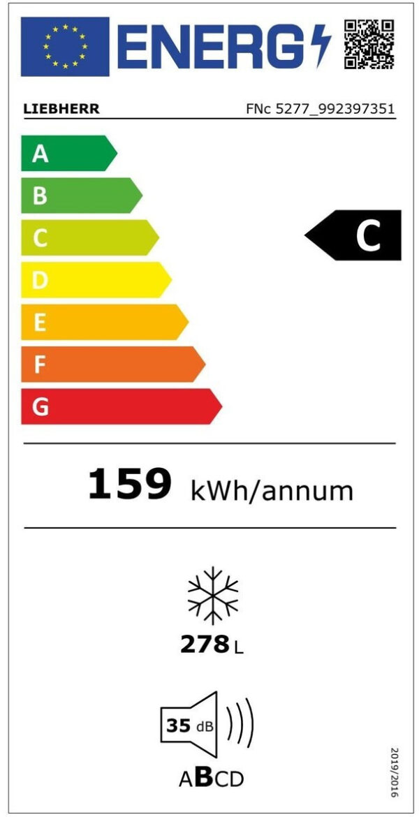 Liebherr FNc 5277 Όρθιος Καταψύκτης 278lt No Frost - Image 2