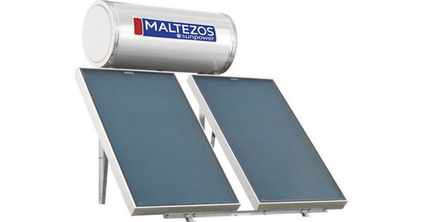 Maltezos Sunpower EM Ηλιακός Θερμοσίφωνας 200lt 2.7m² Glass Διπλής Ενέργειας