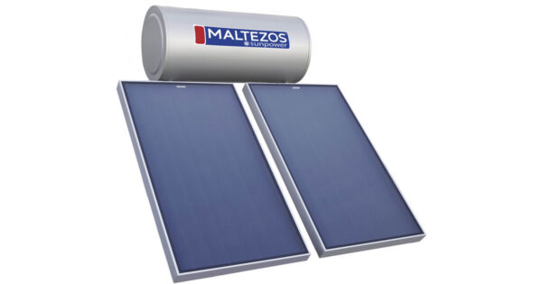 Maltezos Sunpower EM R Ηλιακός Θερμοσίφωνας 200lt 2.7m² Glass Διπλής Ενέργειας