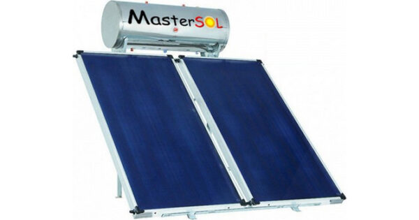 Mastersol Ηλιακός Θερμοσίφωνας 300lt 5m² Glass/Ιnox Διπλής Ενέργειας