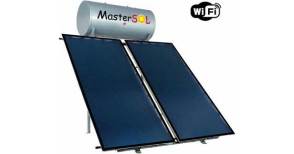 Mastersol MSLP Ηλιακός Θερμοσίφωνας 160lt 3m² Glass Διπλής Ενέργειας με WiFi