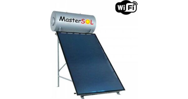 Mastersol MSPL Ηλιακός Θερμοσίφωνας 120lt 2m² Glass Διπλής Ενέργειας με WiFi