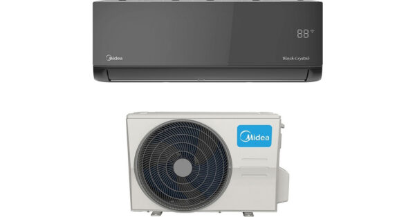 Midea Crystal Black AG16BLACK-12NXD6-I/O Κλιματιστικό Inverter 12000 BTU A+++/A++ με Ιονιστή και Wi-Fi