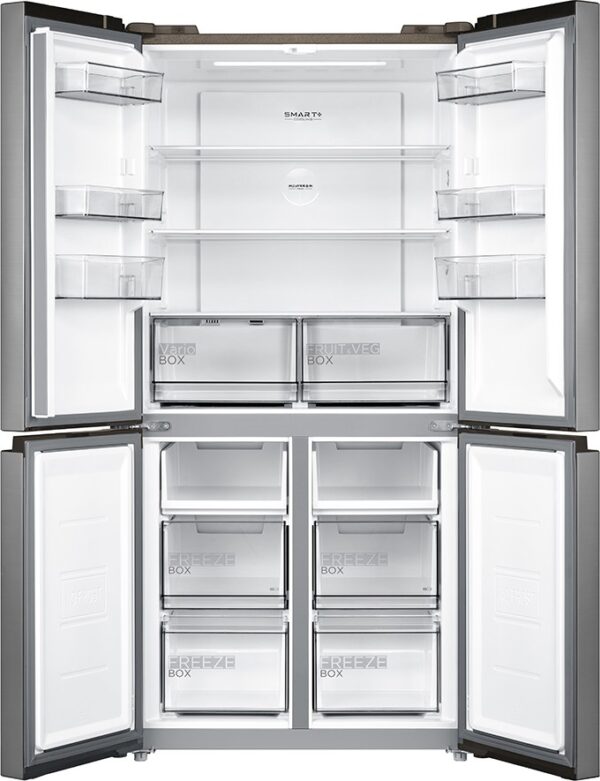 Midea MDRS619FIE46 Ψυγείο Ντουλάπα 460lt No Frost Υ177.5xΠ83.5xΒ63.5cm Inox - Image 2