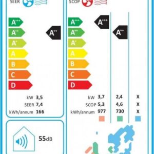 Midea Ultimate Comfort MT-12N8D6-I/MBT-12N8D6-O Κλιματιστικό Inverter 12000 BTU A++/A+++ με Ιονιστή και Wi-Fi - Image 2
