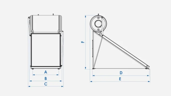 Nobel Aelios CUS Ηλιακός Θερμοσίφωνας 120lt 2m² Glass Διπλής Ενέργειας - Image 17