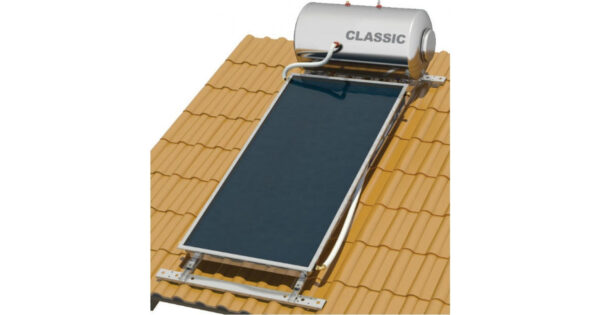 Nobel Classic Ηλιακός Θερμοσίφωνας 120lt 2m² Inox Διπλής Ενέργειας Κεραμοσκεπής