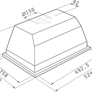 Pyramis Essential Turbo Μηχανισμός Απορρόφησης 53cm Inox - Image 3