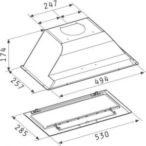 Pyramis Essential Turbo Μηχανισμός Απορρόφησης 53cm Inox - Image 4