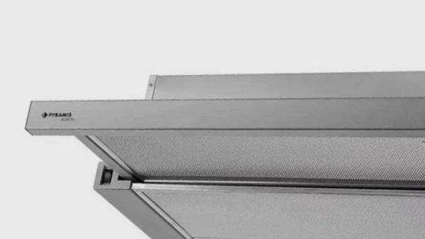 Pyramis Power Slim Συρόμενος Απορροφητήρας 60cm με 2 Μοτέρ Inox: Ανοξείδωτο ατσάλι