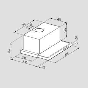 Pyramis Turbo Plus Συρόμενος Απορροφητήρας 60cm Inox - Image 3