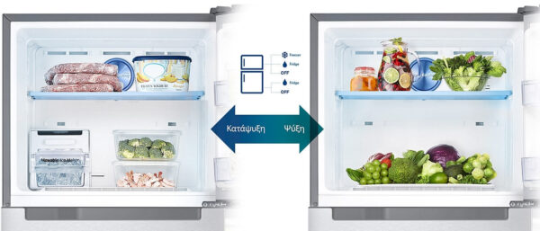 Samsung RT43K633PSL/ES Δίπορτο Ψυγείο 443lt No Frost Υ178.5xΠ70xΒ72.6cm Inox - Image 4