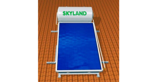 Skyland GL Ηλιακός Θερμοσίφωνας 150lt 2.3m² Glass Τριπλής Ενέργειας Κεραμοσκεπής Κάθετος