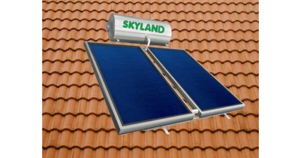 Skyland GL Ηλιακός Θερμοσίφωνας 200lt 4.10m² Glass Διπλής Ενέργειας Κεραμοσκεπής