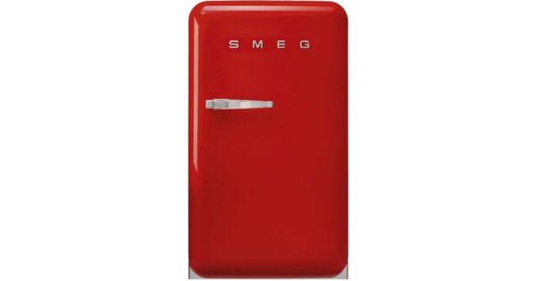 Smeg FAB10RRD6 Retro Μονόπορτο Ψυγείο 122lt Υ97xΠ54.5xΒ65.9cm Κόκκινο