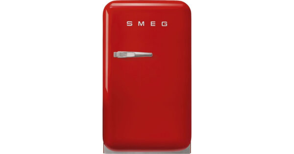 Smeg FAB5RRD5 Retro Μονόπορτο Ψυγείο 34lt Υ72.5xΠ40.4xΒ50cm Κόκκινο