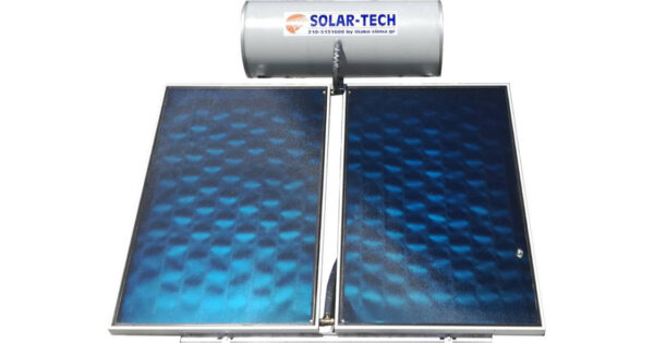 Solar-Tech Ηλιακός Θερμοσίφωνας 160lt 3m² Glass Διπλής Ενέργειας