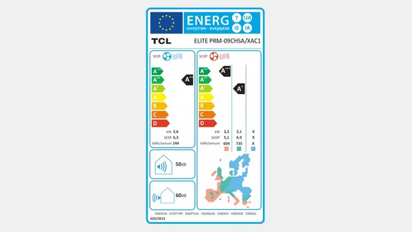 TCL Elite TAC-09CHSA/XA51 Κλιματιστικό Inverter 9000 BTU A++/A+++ με Ιονιστή και Wi-Fi: Υψηλή απόδοση