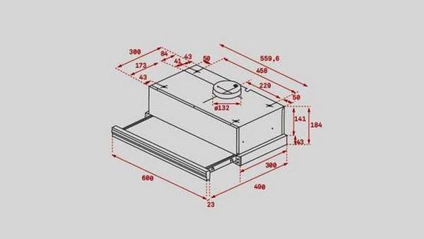 Teka CNL 6415 Eco Συρόμενος Απορροφητήρας 60cm Μαύρος: Εξαγωγή του αέρα