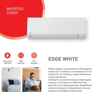 Toshiba Edge White RAS-B16G3KVSG-E/RAS-16J2AVSG-E Κλιματιστικό Inverter 16000 BTU A++/A+++ με Wi-Fi - Image 3